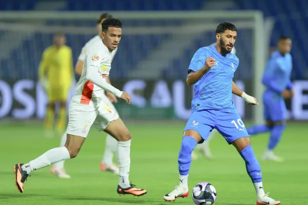 واصل القادسية رحلة انتصاراته تحت قيادة المدرب غونزاليس (تصوير: عدنان مهدلي) 