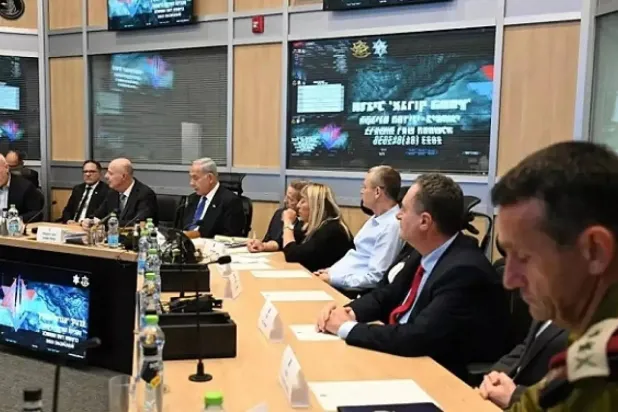 An Israeli cabinet meeting (cabinet office) 