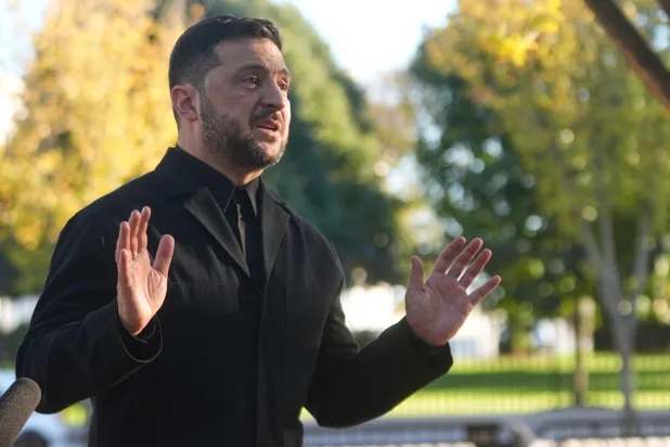 الرئيس الأوكراني فولوديمير زيلينسكي (أ.ب) 