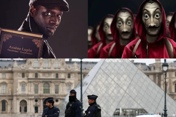 عملية السطو على اللوفر أعادت إلى الأذهان مجموعة من الأفلام والمسلسلات (نتفليكس/ رويترز)