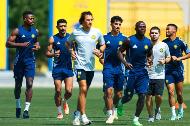 جانب من تدريبات النصر الأخيرة (نادي النصر)