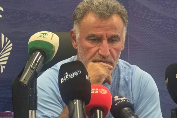 كريستوف غالتييه خلال المؤتمر الصحافي (الشرق الأوسط)