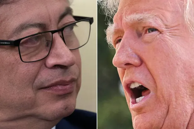 ABD Başkanı Donald Trump ve Kolombiya Devlet Başkanı Gustavo Petro (AFP)