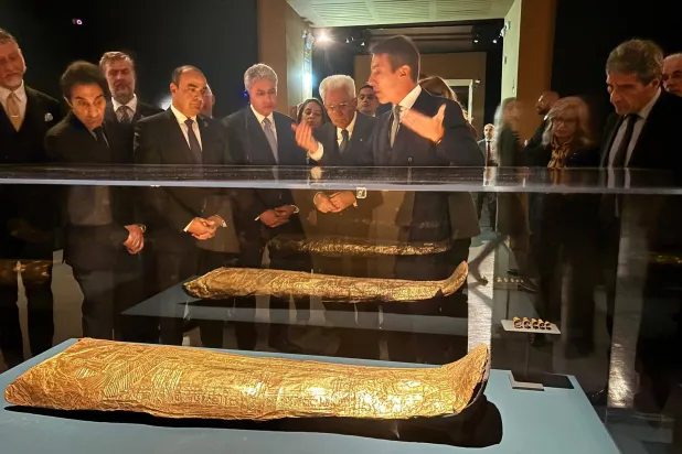 افتتاح معرض «كنوز الفراعنة» بإيطاليا (وزارة السياحة والآثار المصرية)