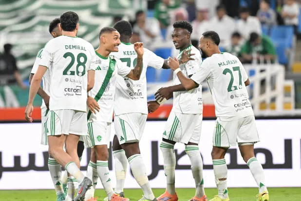 فرحة أهلاوية بهدف الفوز (تصوير: بشير صالح)