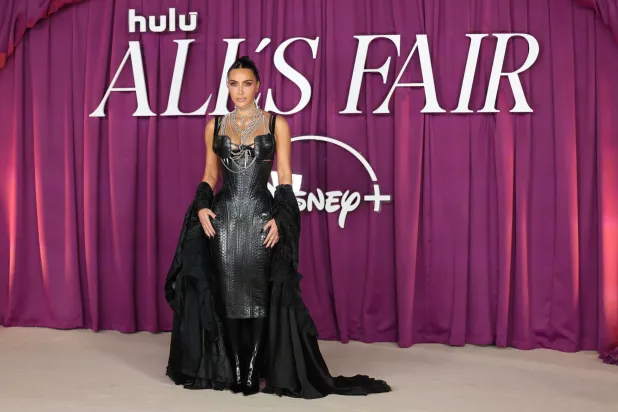 US reality TV personality and cast member Kim Kardashian poses on the carpet for the premiere of new Disney series 'All's Fair' in London, Britain, 22 October 2025.  EPA/ANDY RAIN