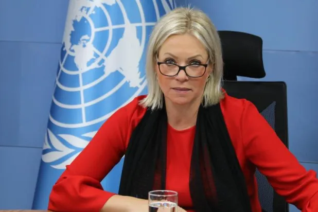 منسقة الأمم المتحدة للبنان جينين هينيس بلاسخارت (الوكالة الوطنية للإعلام)