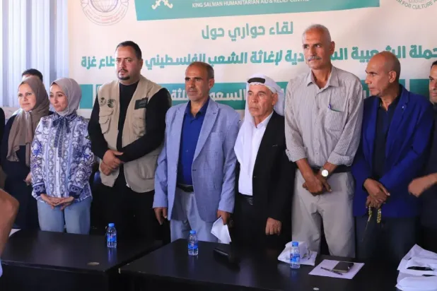 The meeting was organized by the Palestinian Journalists Syndicate in cooperation with the Saudi Center for Culture and Heritage, the implementing partner of the King Salman Humanitarian Aid and Relief Center - SPA