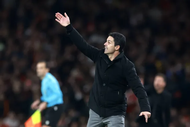 ميكل أرتيتا مدرب آرسنال (إ.ب.أ)