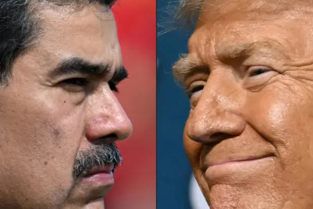 Venezuela Devlet Başkanı Nicolas Maduro ve ABD Başkanı Donald Trump (AFP)