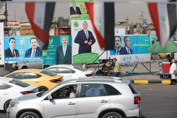فضای تبلیغاتی بغداد در آستانهی انتخابات پارلمانی عراق – خبرگزاری فرانسه (AFP / Getty)
