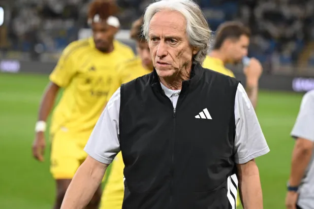 خورخي خيسوس مدرب النصر (تصوير: بشير صالح) 