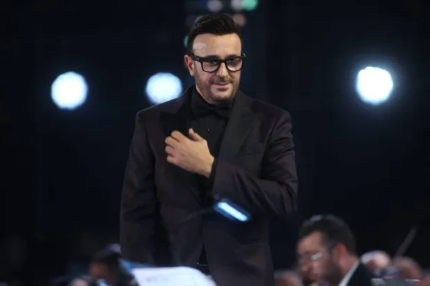 الفنان التونسي صابر الرباعي في حفل ختام الموسيقى العربية (دار الأوبرا المصرية)
