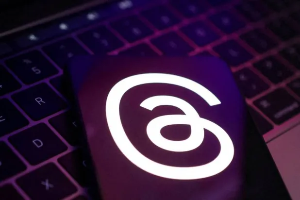 Meta Threads app logo is seen in this illustration taken, July 6, 2023. (Reuters)
