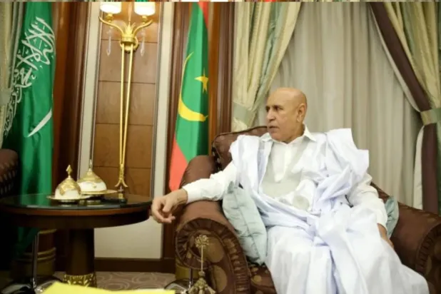 Mauritania’s President Mohamed Ould Cheikh El Ghazouani (Asharq Al-Awsat) 