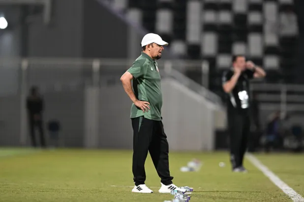 خالد القروني مدرب نادي الزلفي (تصوير: عبد الرحمن السالم) 