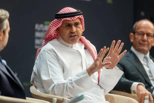 الغزاوي يتحدث في اليوم الثاني من مؤتمر «مبادرة مستقبل الاستثمار» بالرياض (الشرق الأوسط)