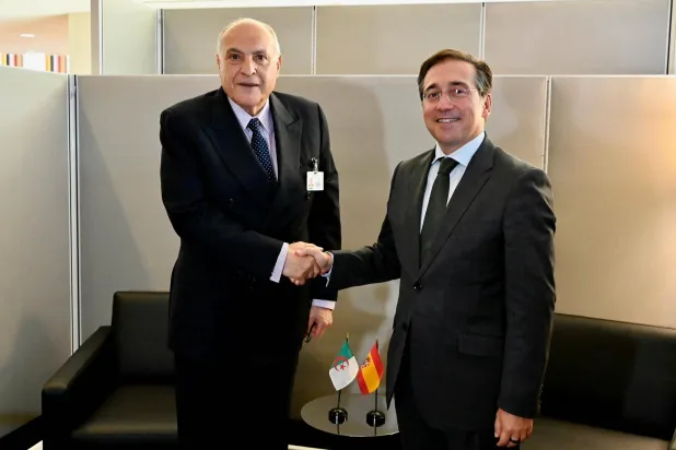 وزيرا خارجية الجزائر وإسبانيا في مقر الأمم المتحدة (الخارجية الجزائرية)