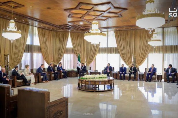 من اللقاء السوري الألماني الموسع (سانا)