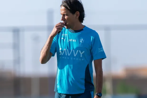 إنزاغي مدرب الهلال في مهمة معقدة أمام الشباب (موقع النادي)