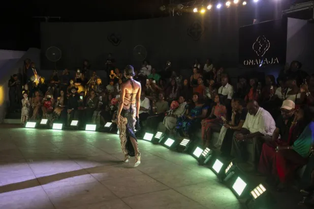 Lagos Fashion Week, now in its 15th year, runs through Sunday in Nigeria's cultural and economic capital. OLYMPIA DE MAISMONT / AFP
