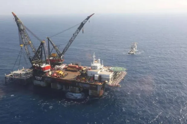 حقل «ليفياثان» الإسرائيلي للغاز (رويترز)