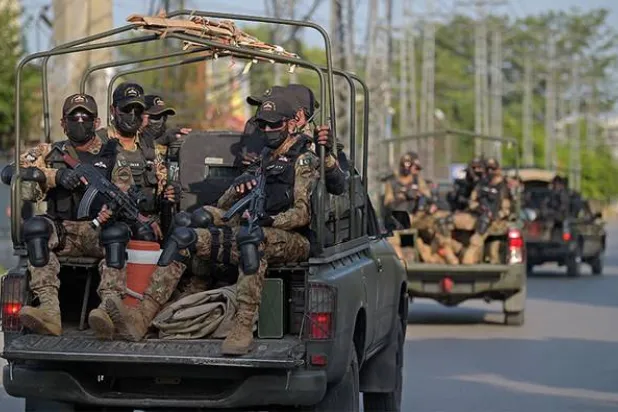 قوات كوماندوز تابعة للجيش الباكستاني في راولبندي بباكستان (أ.ف.ب - أرشيفية)