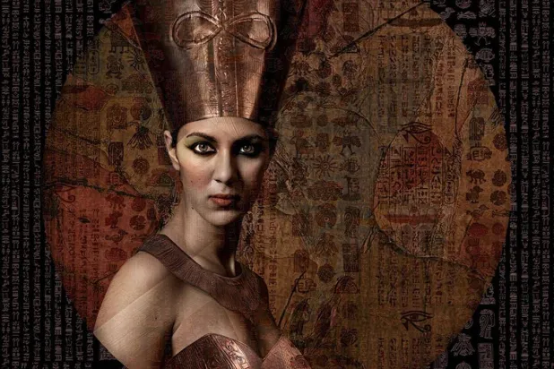 تصوير فوتوغرافي بمعالجة فنّية حول الملكة نفرتيتي (إدارة الغاليري)