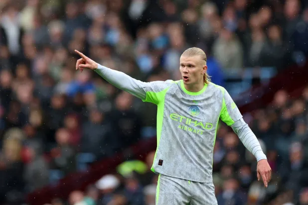 النرويجي إيرلينغ هالاند مهاجم مانشستر سيتي (رويترز)