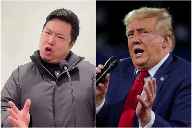 "Çinli Trump" diye de anılan Ryan Chen asıl amacının eğlence olduğunu söylüyor (Kolaj: @trumpbyryan/ Instagram ve Reuters)