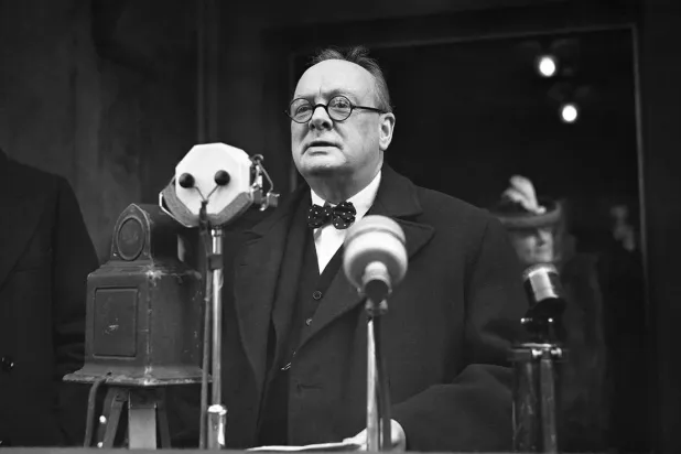 Rus devletine ait RT, Churchill için "ateşli bir antikomünist" ifadesini kullandı (AFP)