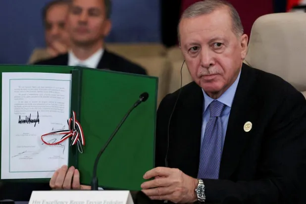 Cumhurbaşkanı Erdoğan, Gazze'de ateşkes mutabakatına ilişkin Mısır'da Şarm el-Şeyh Anlaşması'nı imzalamıştı (Reuters)