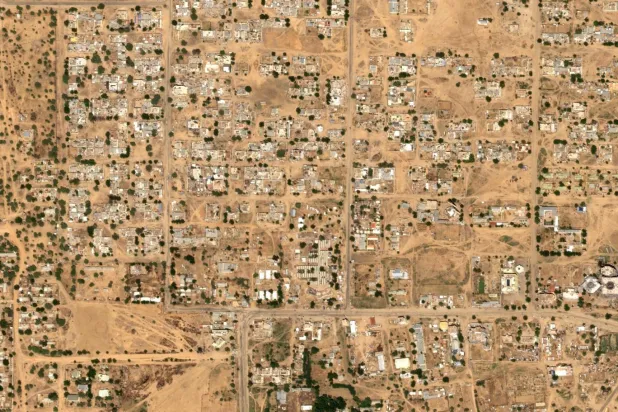 Kan birikintileri ve cesetlerin uzaydan görülebildiği söyleniyor (Airbus DS)