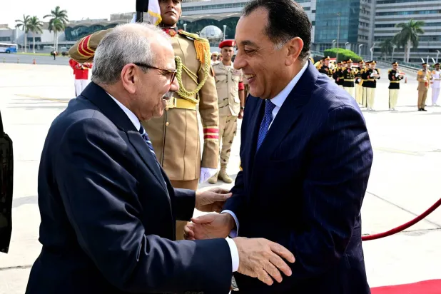 أُقيمت لسلام مراسم استقبال رسمية في القاهرة السبت (مجلس الوزراء المصري)