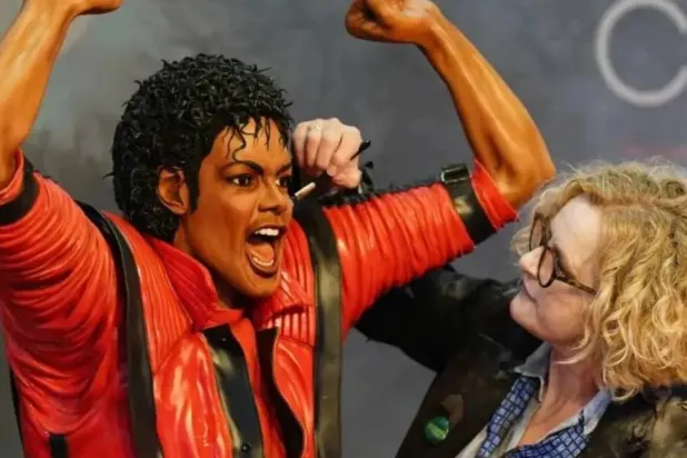 Emma Morris said it took a week just to create the head, making it from Rice Krispies, modelling chocolate and sugar paste (NEC)