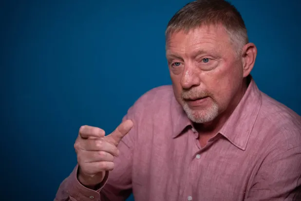 أسطورة التنس الألماني بوريس بيكر (د.ب.أ)