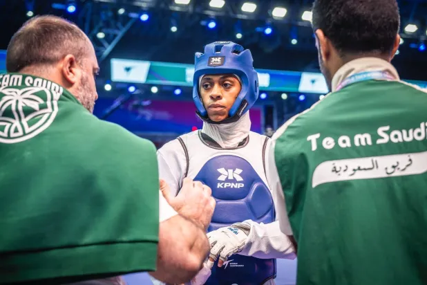 دنيا أبو طالب سجلت بصمة عالمية على ساحة رياضة التايكوندو (الشرق الأوسط)