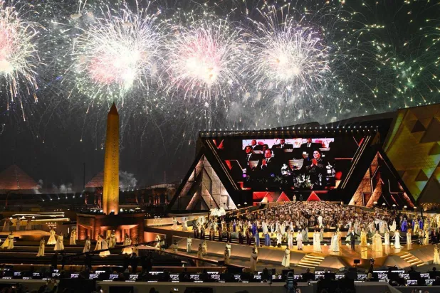 صورة من افتتاح المتحف المصري الكبير (صفحة المتحدث باسم رئاسة الجمهورية على فيسبوك)