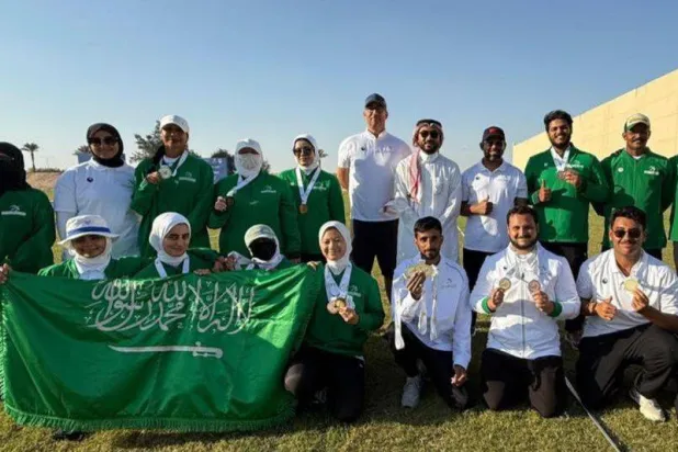 المنتخب السعودي للسهام أبطال غرب آسيا (الاتحاد السعودي للسهام)