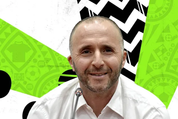 الجزائري جمال بلماضي المدير الفني لفريق الدحيل (أ.ف.ب)