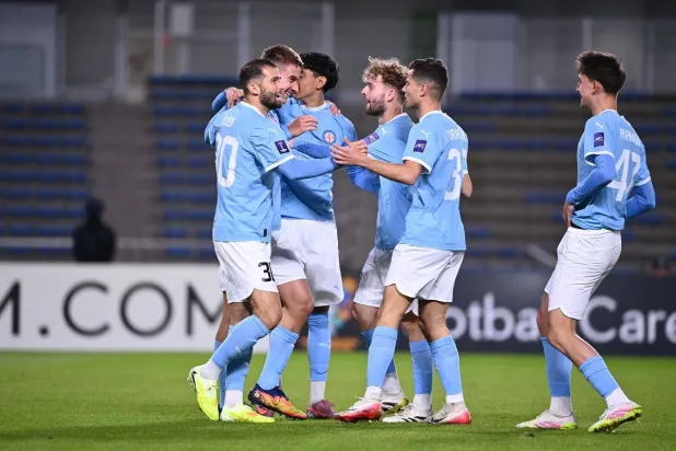 فرحة لاعبي ملبورن سيتي (الاتحاد الآسيوي)