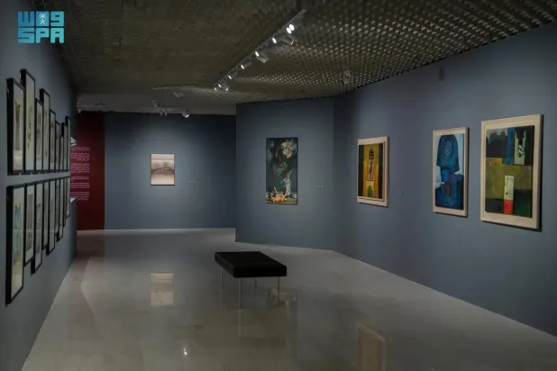 Featuring over 70 artists and more than 150 artworks, the exhibition showcases the region's cultural trajectory during a pivotal historical phase. (SPA)