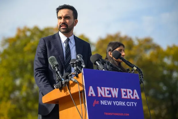 Mayor-Elect Zohran Mamdani speaks during a press conference at the Unisphere on November 05, 2025 in the Queens borough of New York City. (Getty Images via AFP) 
