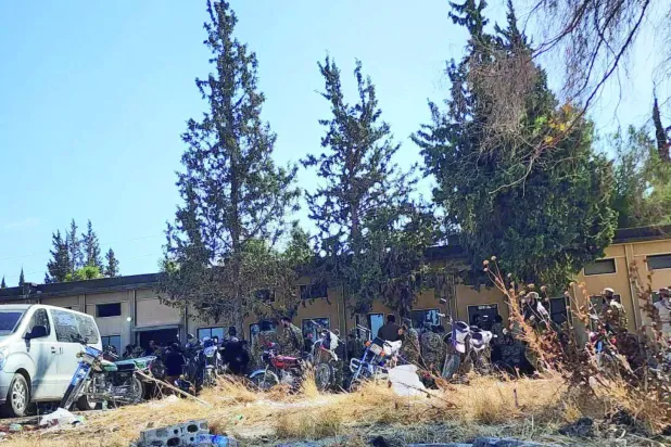 İdlib kırsalındaki Harem’de bulunan Guraba Taburu kampından (Sosyal medya)