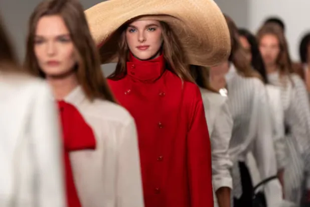 Models present creations from the Ralph Lauren Spring 2026 collection during New York Fashion Week in New York City, US, September 10, 2025. REUTERS/Angelina Katsanis