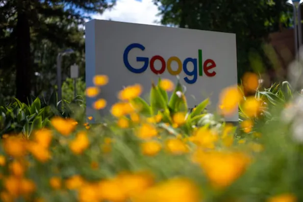 A Google logo is seen at a company research facility in Mountain View, California, US, May 13, 2025. REUTERS