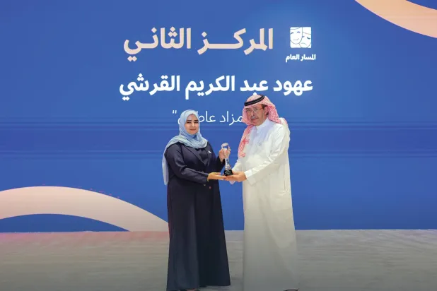 مخرجة العرض السعودي عهود عبد الكريم القرشي (هيئة المسرح والفنون الأدائية عبر «إكس»)