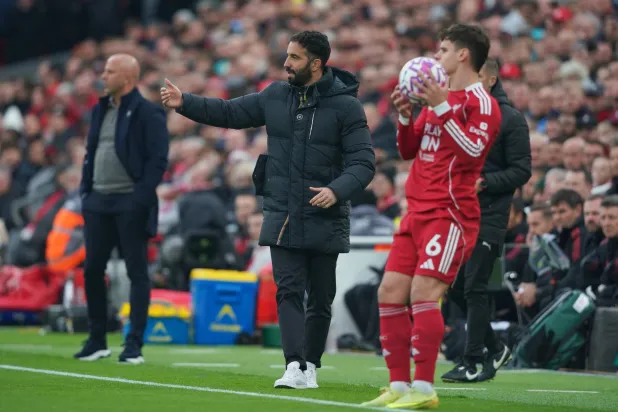 روبن أموريم مدرب مانشستر يونايتد (أ.ب)