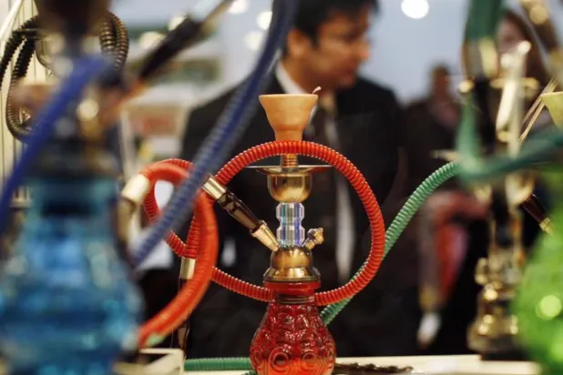 Smoking paraphernalia is seen during the "Expocannabis" fair on its opening day in Leganes, outside Madrid, January 26, 2007. REUTERS/Susana Vera 