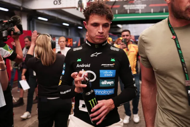 البريطاني لاندو نوريس سائق فريق مكلارين (أ.ب)